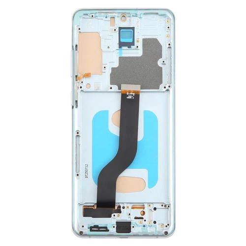 Pantalla LCD TFT de 6,58 pulgadas para Samsung Galaxy S20+ SM-G985F, digitalizador completo con marco, sin identificación de huellas dactilares (azul)
