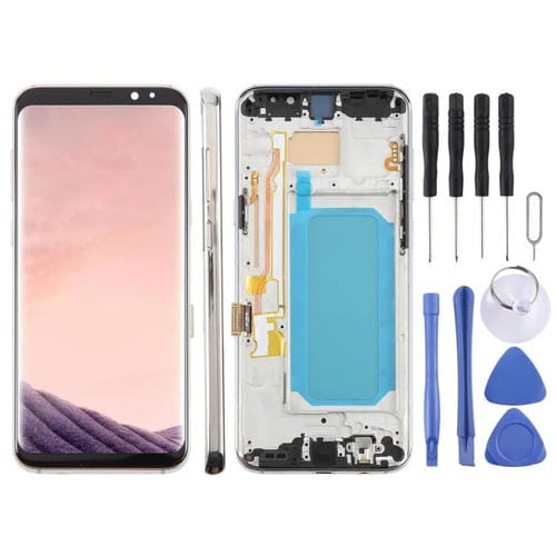 Pantalla LCD TFT de 6,18 pulgadas con digitalizador y marco para Samsung Galaxy S8+ SM-G955F (dorado)