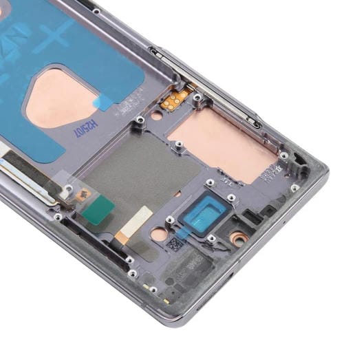 Pantalla LCD TFT de 6,6 pulgadas para Samsung Galaxy Note20 SM-N980F, digitalizador completo con marco, sin identificación de huellas dactilares (gris)