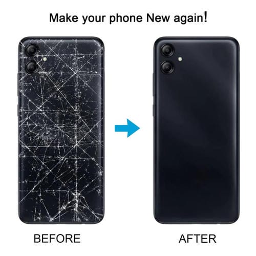 Carcasa trasera con tapa para lente de cámara (gris) para Samsung Galaxy A04 SM-A045F