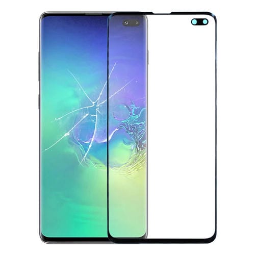 Lente de Cristal Exterior Samsung Galaxy S10+ SM-G975F / DS Pantalla Frontal (Negro)