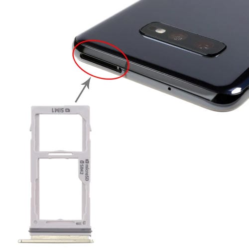 Vassoio scheda SIM e Micro SD Samsung Galaxy S10+/S10/S10e (Oro)