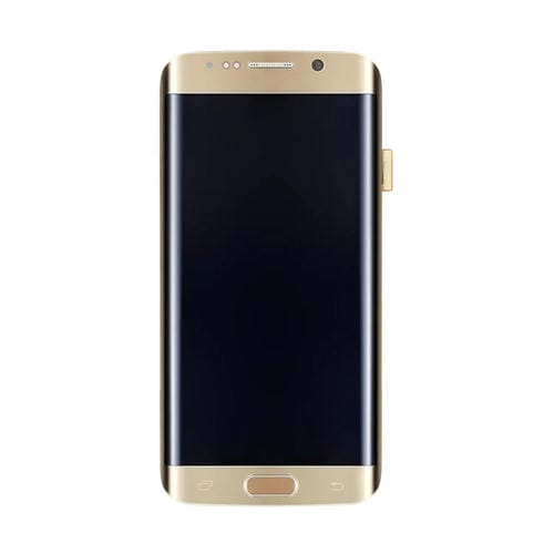 LCD-Bildschirm Samsung Galaxy S6 Edge+ G928F mit Rahmen (Gold)