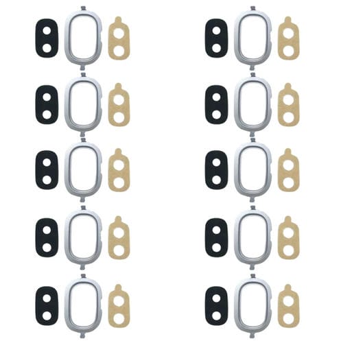 Cornice della fotocamera posteriore Samsung Galaxy J4 con lente e adesivo (blu)