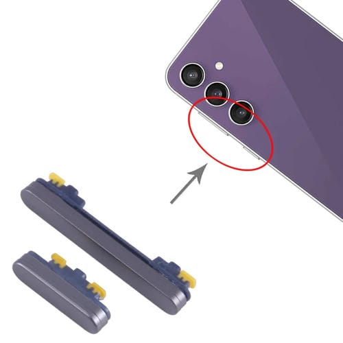 Pulsante di accensione e volume Samsung Galaxy S23 FE SM-S711B (10 pezzi) (Nero)