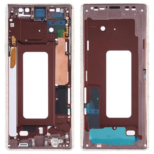 Middle Frame Bezel Plate Samsung Galaxy Note 9 with Side Keys (Gold)