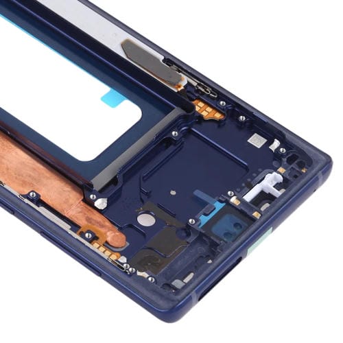 Placa de Bisel de Marco Medio Samsung Galaxy Note 9 SM-N960 com Teclas Laterais (Azul)