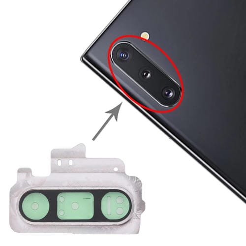 Camera Lens Cover Samsung Galaxy Note 10 (Silver) - Pack of (10 Pieces)