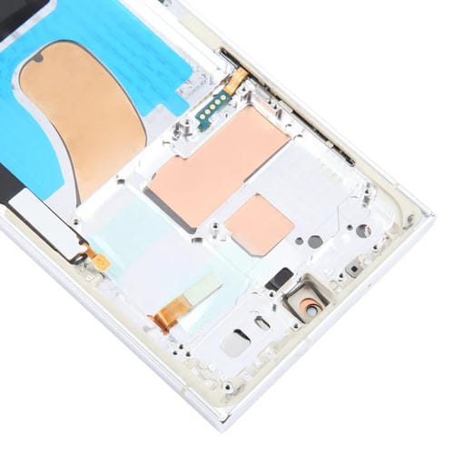 OLED-Bildschirm 6,78 Zoll Samsung Galaxy S23 Ultra 5G SM-S918B EU Edition mit Rahmen (Silber)