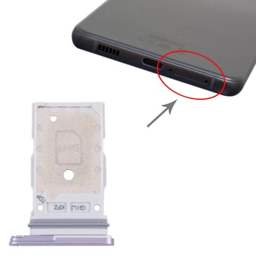 Tabuleiro do cartão SIM Samsung Galaxy S21 FE 5G SM-G990B (Roxo)