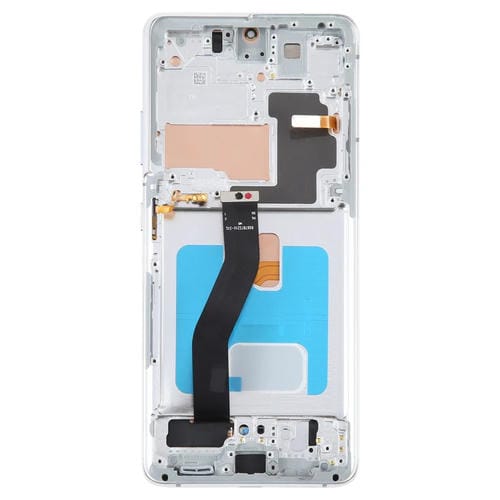 Schermo LCD OLED Samsung Galaxy S21 Ultra 5G SM-G998B (Argento) con Cornice