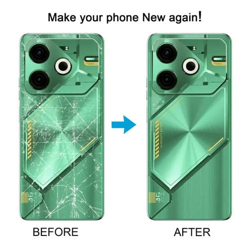 Back Cover of Battery Tecno Pova 6 Neo 4G (Black) Original