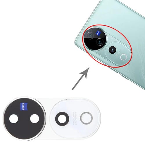 Rear Camera Lens Cover Vivo V40 Pro (White) Original
