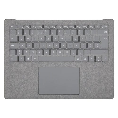 Clavier britannique Coque avec Pavé Tactile Microsoft Surface Laptop 3 / 4 / 5 13,5 Pouces (Gris)