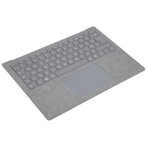 Clavier britannique Coque avec Pavé Tactile Microsoft Surface Laptop 3 / 4 / 5 13,5 Pouces (Gris)