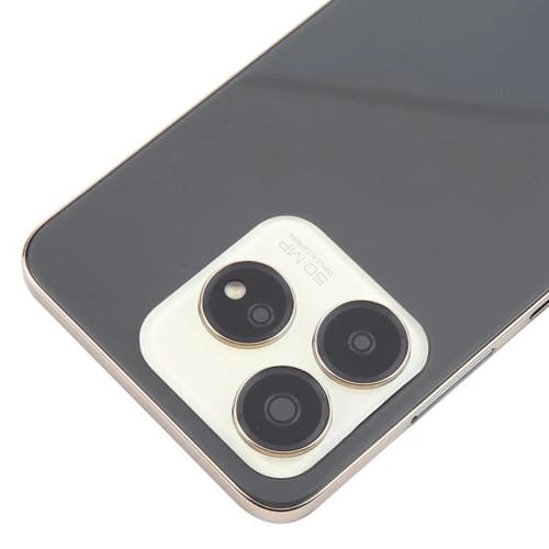 Dosseret de batterie en verre avec cadre central et couvercle de lentille d'appareil photo ZTE Axon 60 / V60 Z2356 (Noir)