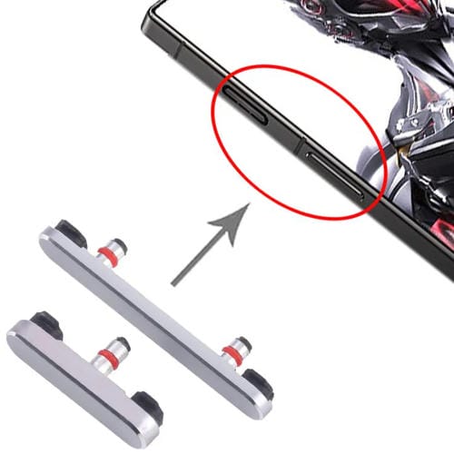 Bouton d'alimentation et de contrôle du volume ZTE Nubia Red Magic 8 Pro Nx729J (Argent)
