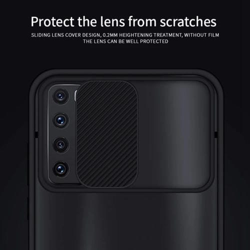 Para Huawei nova 7 MOFI Xing Dun Series PC + TPU Anti-peep Carcasa protectora todo incluido impermeable y anti-caída, Translúcido Frosted (Negro)
