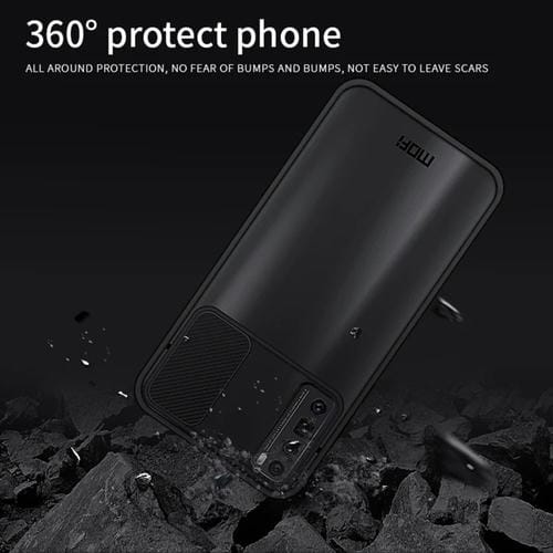 Para Huawei nova 7 Pro MOFI Xing Dun Series PC + TPU Anti-peep Carcasa protectora todo incluido impermeable y anti-caída, Translúcido Frosted (Morado)