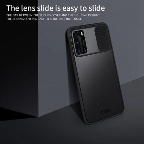 Para Huawei P40 MOFI Xing Dun Series PC + TPU Anti-peep Carcasa protectora todo incluido impermeable y anti-caída, Translúcido Frosted (Negro)