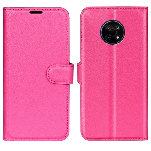 Para Nokia G50 Litchi Texture Horizontal Flip Funda protectora con soporte y tragamonedas y billetera (Rose Rojo)