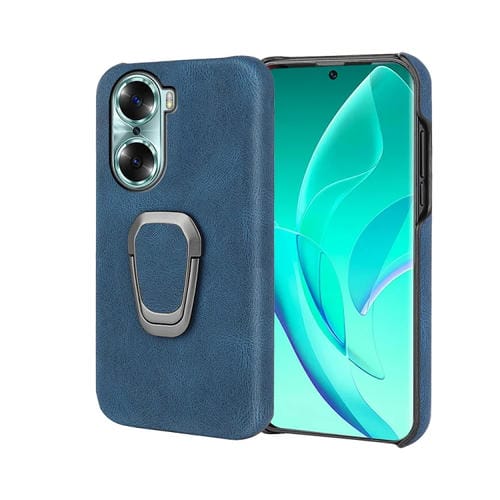 Titular de Anillo para Honor 60 Caja de Teléfono en PU (Azul)