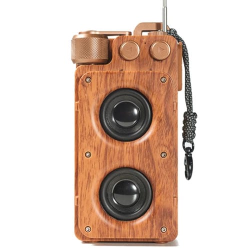 Radio portátil A8 Retro Bluetooth FM inalámbrica (Oro)