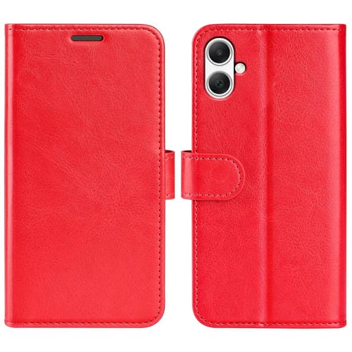 Funda de Teléfono Samsung Galaxy A05 R64 Cuero con Tapa Horizontal Textura (Rojo)