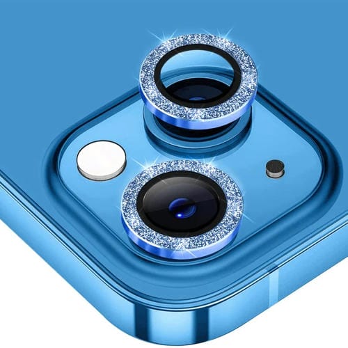 Película de Vidrio Templado Lente Trasera Enkay Hat-Prince para iPhone 15/15 Plus de Aleación de Aluminio (Azul) - MOVILSTORE