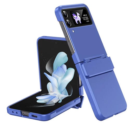 Estuche para Teléfono Samsung Galaxy Z Flip4 Diamond Case Film Bisagra Integral a Prueba de Golpes (Azul)