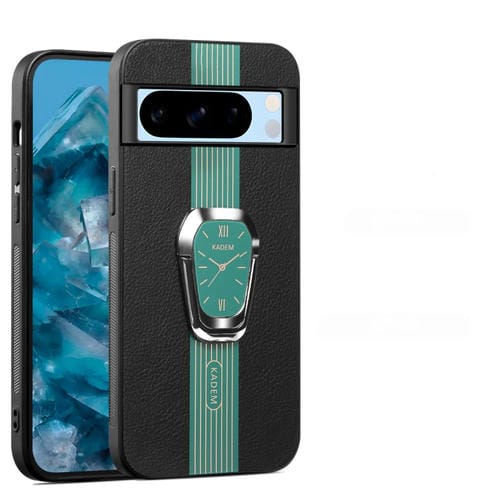Funda Magnética para Google Pixel 7 con Parte Trasera de Cuero Litchi y Soporte (Verde)