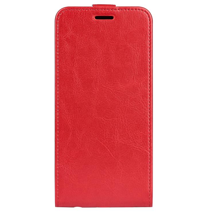 Funda de Cuero con Tapa Vertical Única Textura R64 para OnePlus 13 (Rojo)