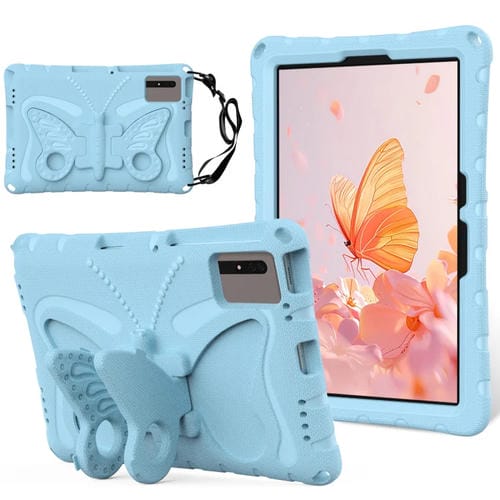 Funda para Tablet Samsung Galaxy Tab S9 11 X710 Eva A Prueba de Golpes con Soporte de Mariposa (Azul Claro)