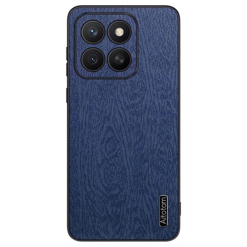 Funda de Cuero Honor X8C Textura Corteza de Árbol a Prueba de Golpes (Azul)