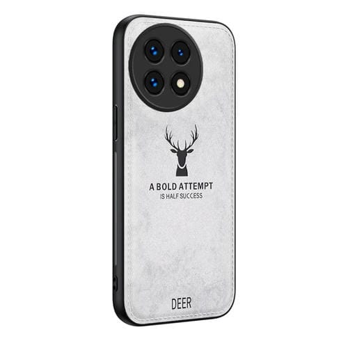 Funda para Teléfono OnePlus 13 de Tela con Diseño Cabeza de Ciervo (Gris)