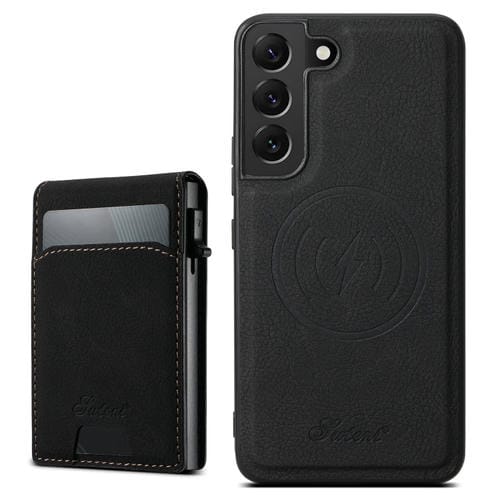Estuche para Teléfono Suteni H19 Samsung Galaxy S24 5G 2 en 1 Tarjeta Extraíble (Negro)