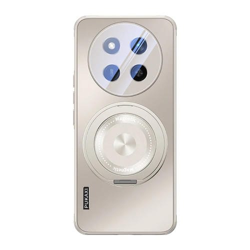 Estuche para Teléfono Honor X60 Pro con Soporte Magsafe y Película para Lente (Gris Titanio)