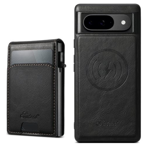 Estuche para Teléfono Suteni H19 2 en 1 con Tapa Extraíble y Protección Magsafe para Google Pixel 9 (Negro)