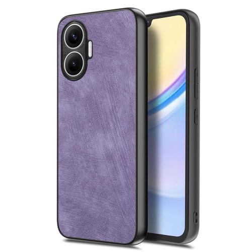 Funda trasera de cuero vintage para Redmi Turbo 4 Pro (morada)