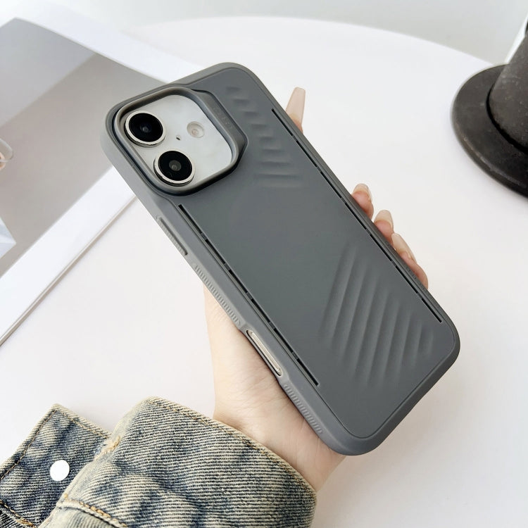 Funda TPU a Prueba de Golpes Gaer4 Imitación Magsafe para iPhone 16 (Gris)