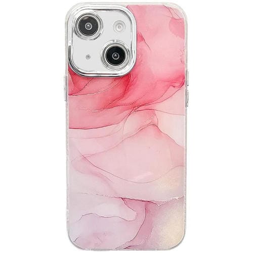 Funda para Teléfono iPhone 14 Textura Mármol Galvanizado (Rosa M2)