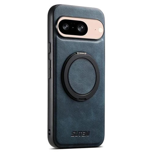 Funda para Teléfono Suteni G3 con Soporte Giratorio 360° y Cera de Aceite para Google Pixel 8 (Azul)