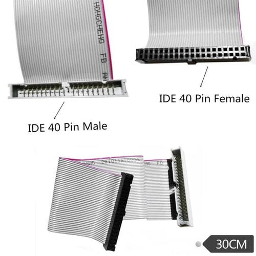Cable de extensión IDE JUNSUNMAY 40 pines hembra a macho para unidades 3,5 y 5,25 pulgadas