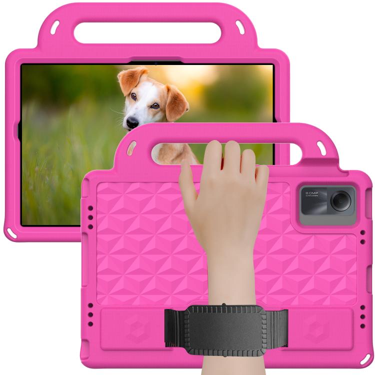 Funda de EVA a prueba de golpes para Xiaomi Pad 5/5 Pro Diamond Series (rosa roja)