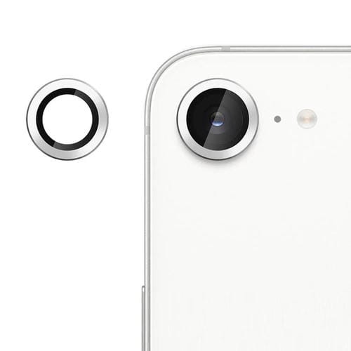 For iPhone 16e Kalebol No Flicker Ultra-Thin Individual Camera Lens Tempered Glass Film(Silver)