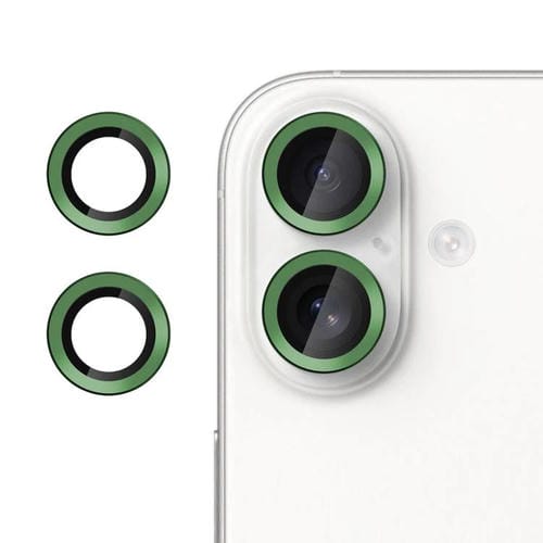 For iPhone 17 Kalebol No Flicker Ultra-Thin Individual Camera Lens Tempered Glass Film(Green)