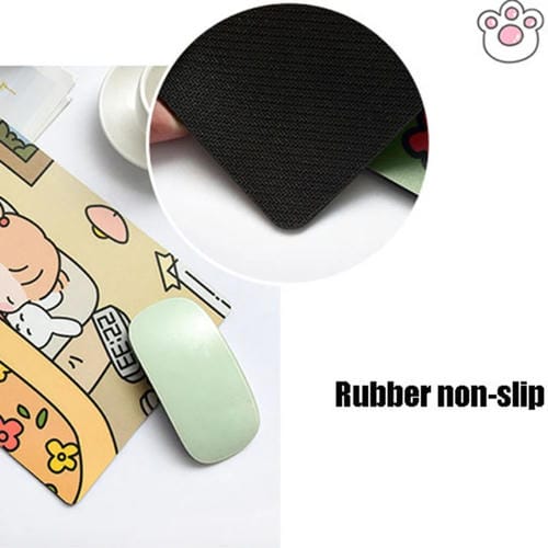 5 Pcs Mouse Pad Creativo de Conejo y Niña Cartoon para Laptop y Estudiante (Hide And Seek)