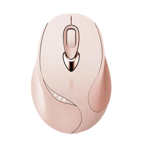 Ratón Inalámbrico Inphic M8P 2.4G con Carga USB Silencioso para Niñas Ratón Ergonómico Portátil Oficina con Pantalla de Alimentación (Té con Leche)