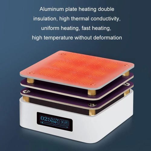 Pantalla LCD Control de Temperatura Inteligente Zfx-G3061 Placa de Calentamiento Doble Capa