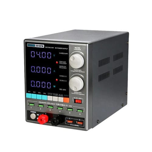 Leistungsmesser Sugon 3010Pm Reparatur von Mobiltelefonen mit digitalem Bildschirm, 150 W, 30 V, 10 A, 4 EU-Steckdosen